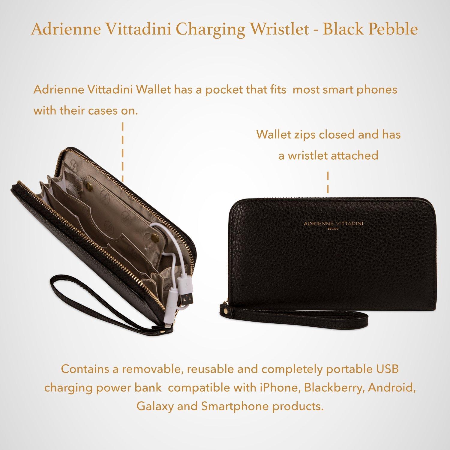 adrienne vittadini charging wristlet wallet