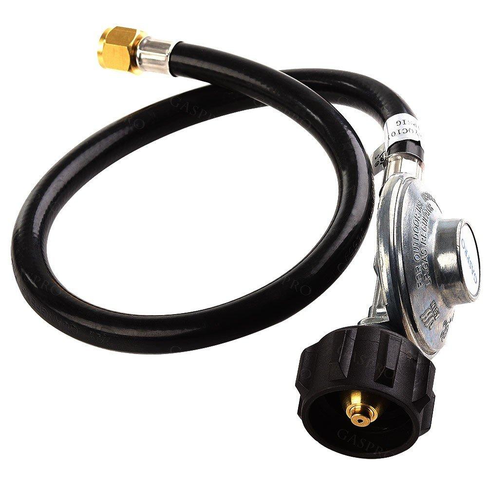 GASPRO 2FT BBQ Propane Regulator with LP Gas Hose Universal QCC1/Type 1