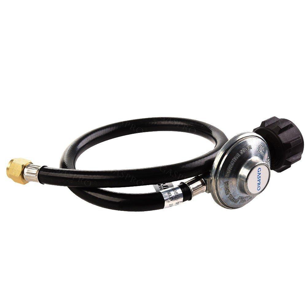 GASPRO 2FT BBQ Propane Regulator with LP Gas Hose Universal QCC1/Type 1