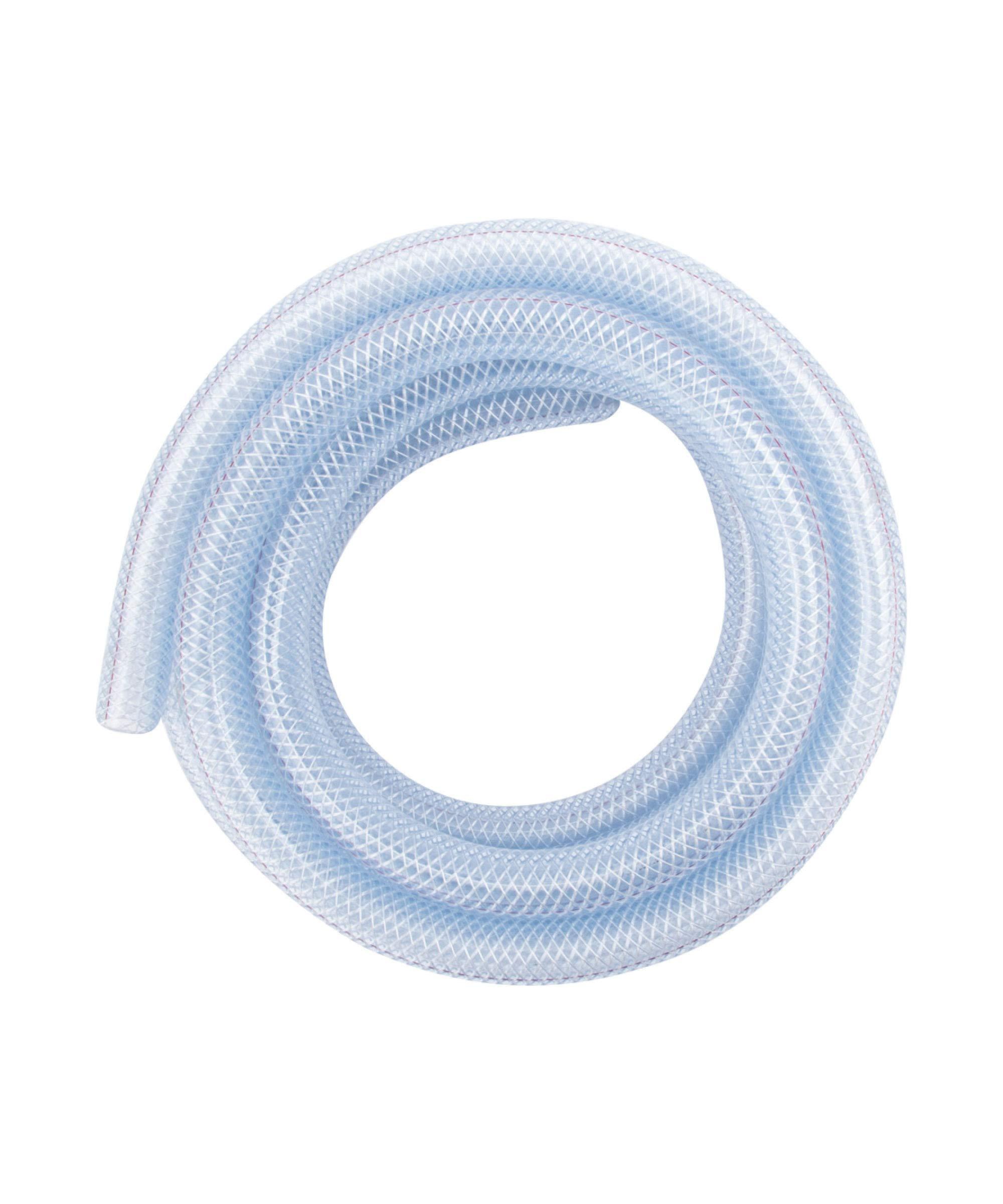 LDR Industries 516 B1210 Clear Braided Nylon Poly Tubing Flexible Non