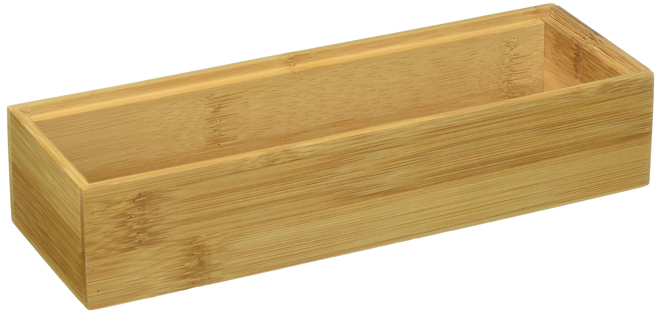 stackable bamboo drawer organizers