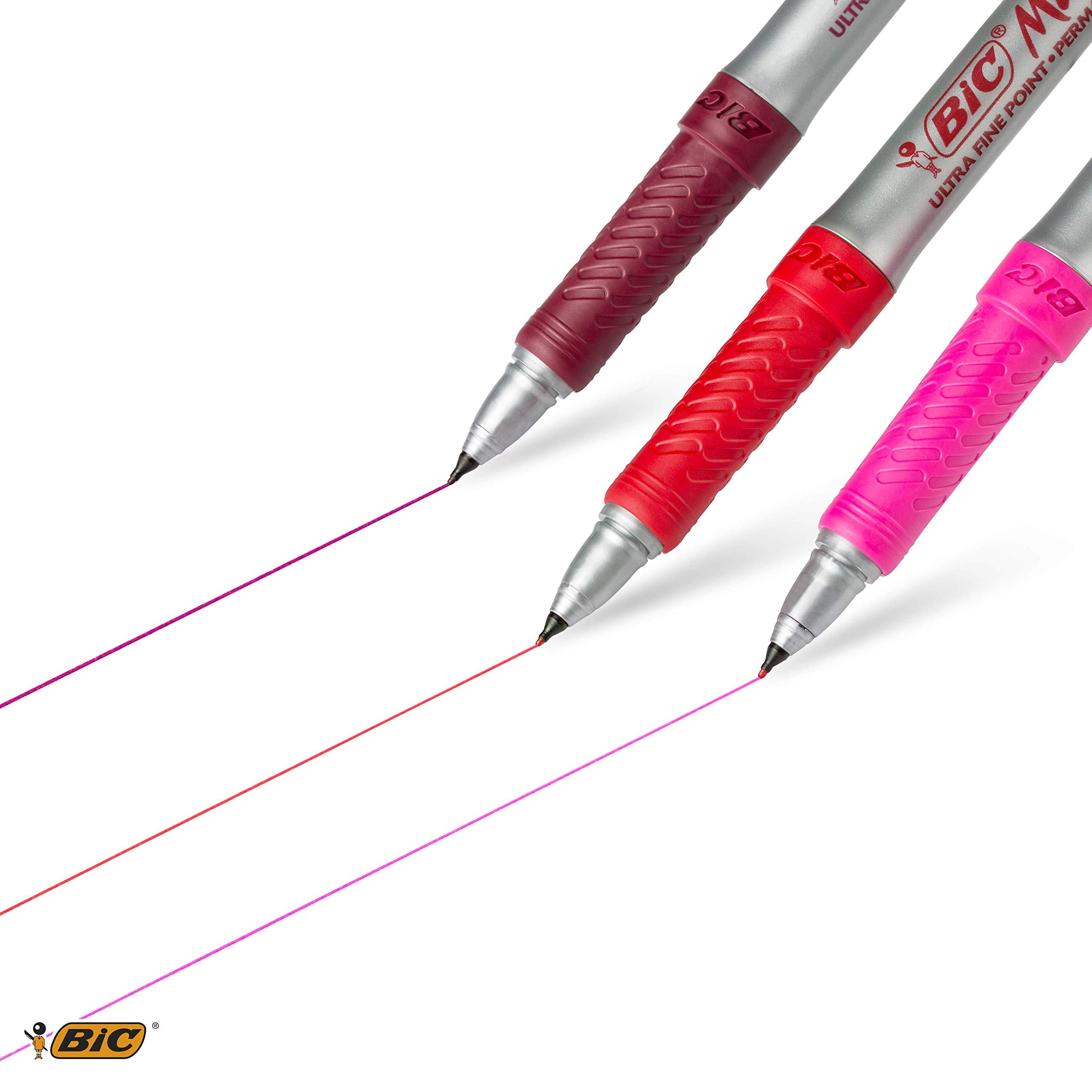 BIC Intensity Permanent Markers, Ultra Fine Point, Blue, 12Count