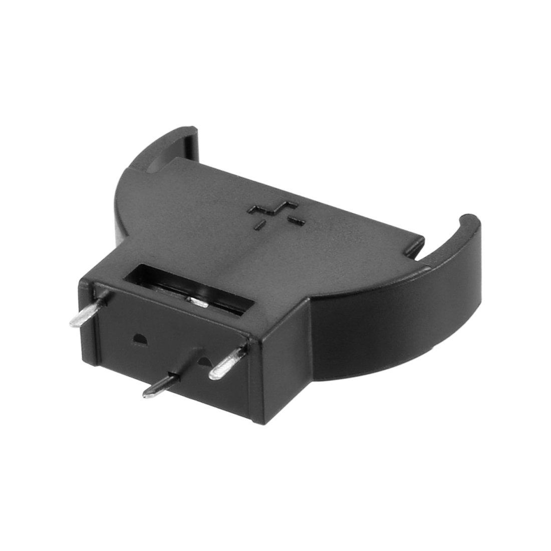 uxcell 3Pcs Plastic Vertical Button Cell Battery Holder for CR/LIR2032