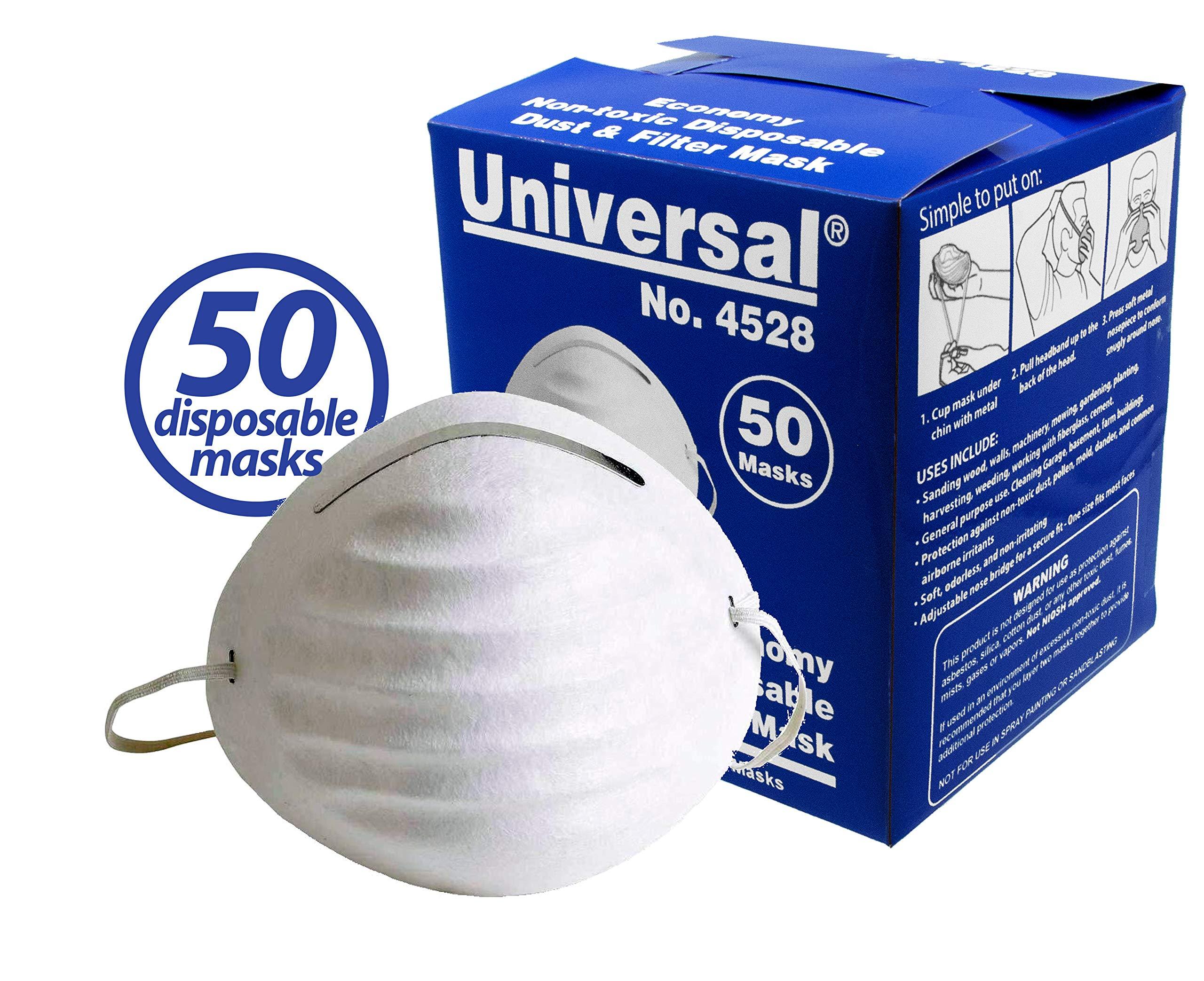 Universal 4528 HeavyDuty NonToxic Disposable Dust & Filter Safety