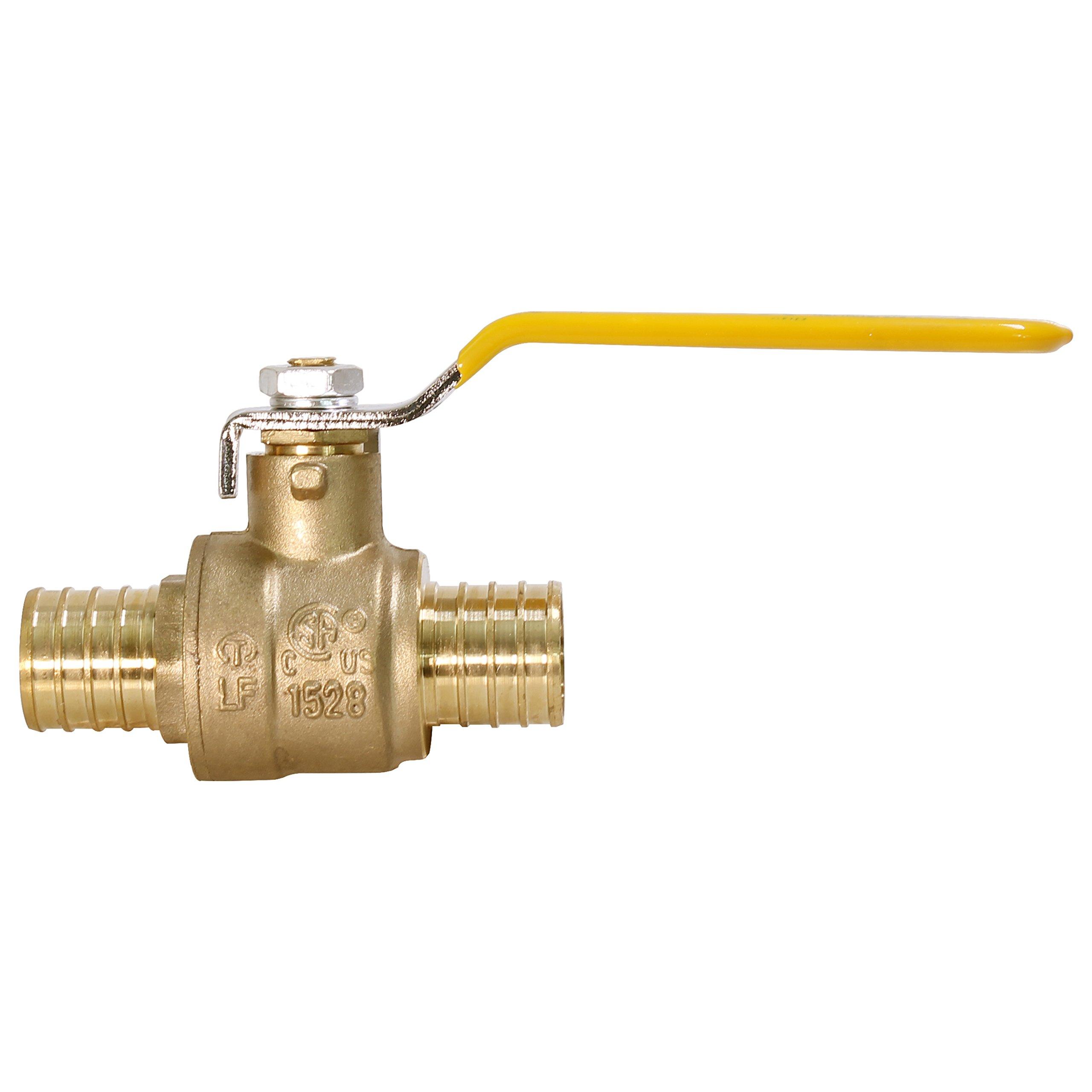 Full Port PEX Ball Valve 3/4 Inch Brass Lead Free eBay
