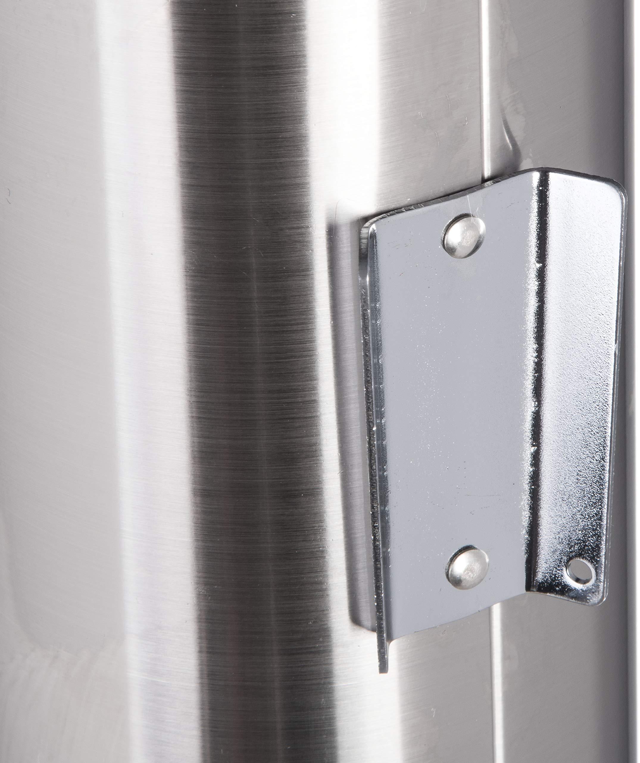 San Jamar C3400P 12-24 oz Stainless Steel Pull Type Beverage Cup Dispenser...