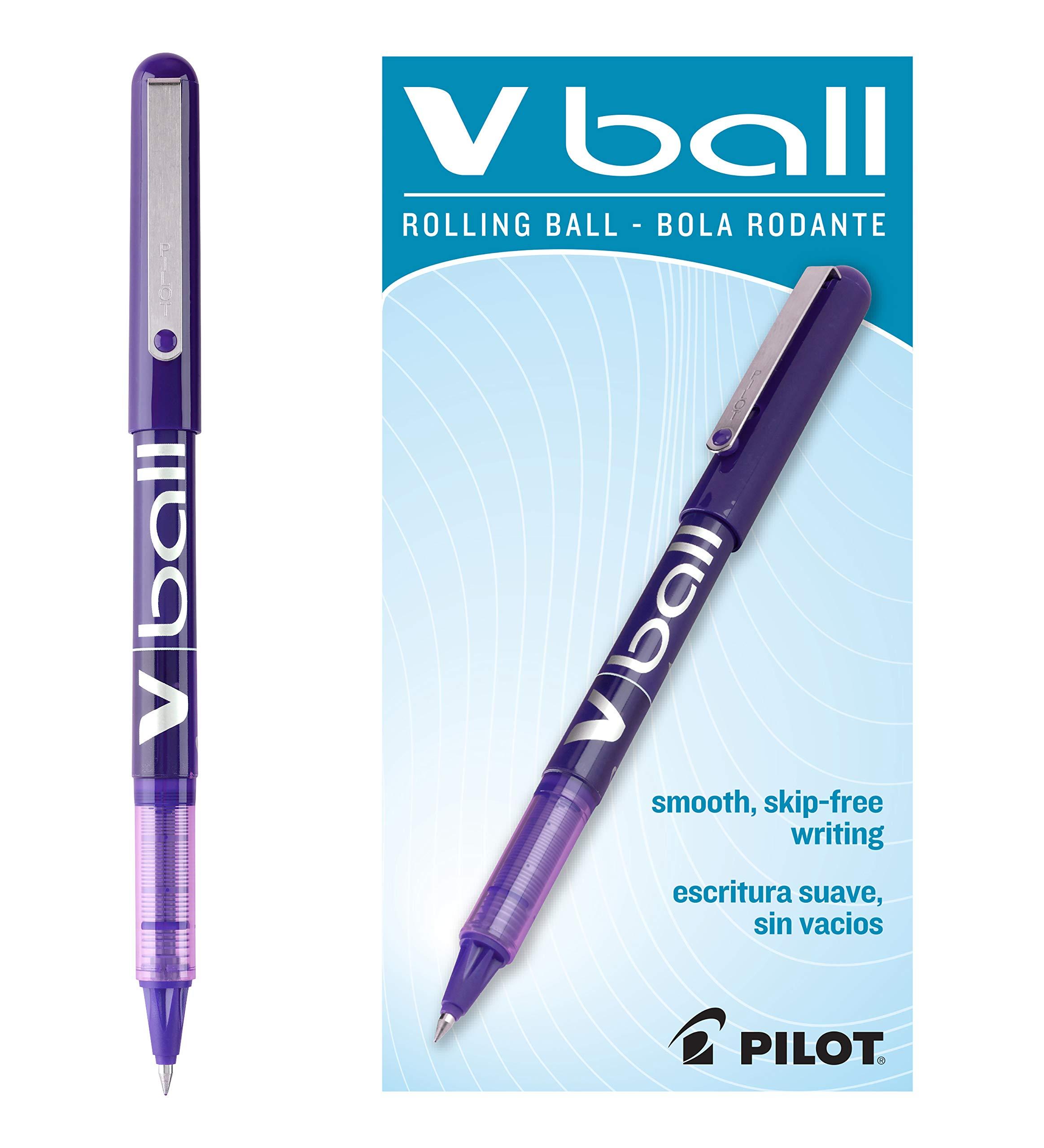 PILOT VBall Liquid Ink Rolling Ball Stick Pens, Extra Fine Point