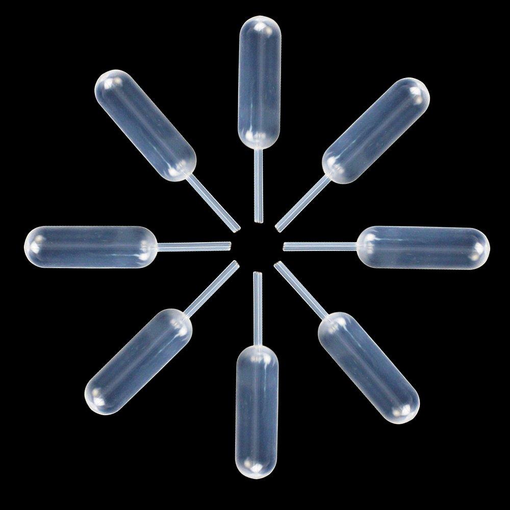 JPSOR 100pcs 4ml Disposable Plastic Transfer Pipettes, Short Stem, for