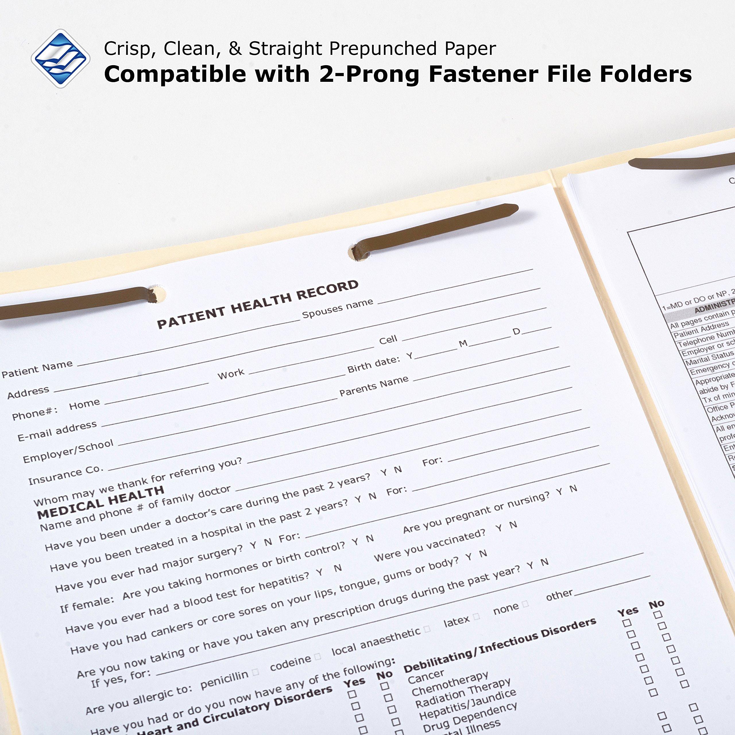 PrintWorks Professional Pre Punched Paper, 2 Hole Punch Top For 2 Ring