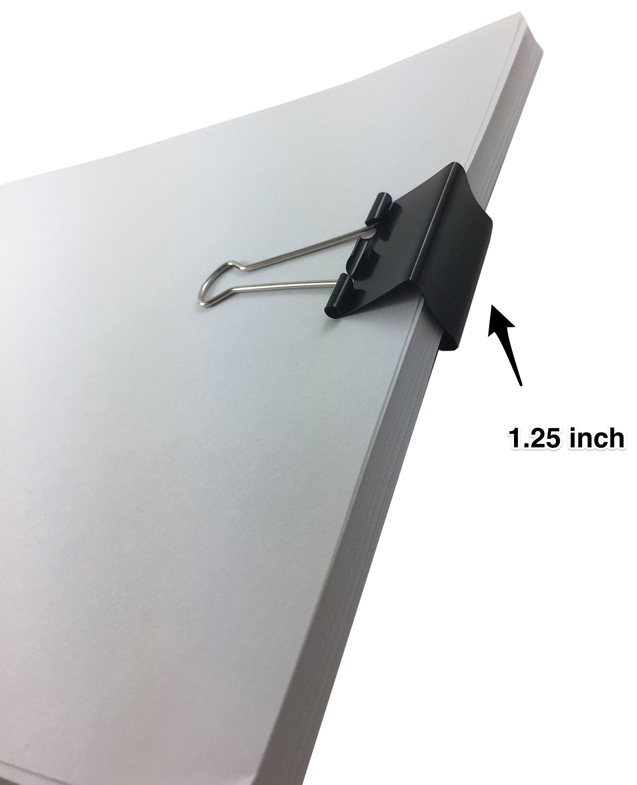 Clipco Binder Clips Jar Assorted Sizes Micro Mini Small and Medium