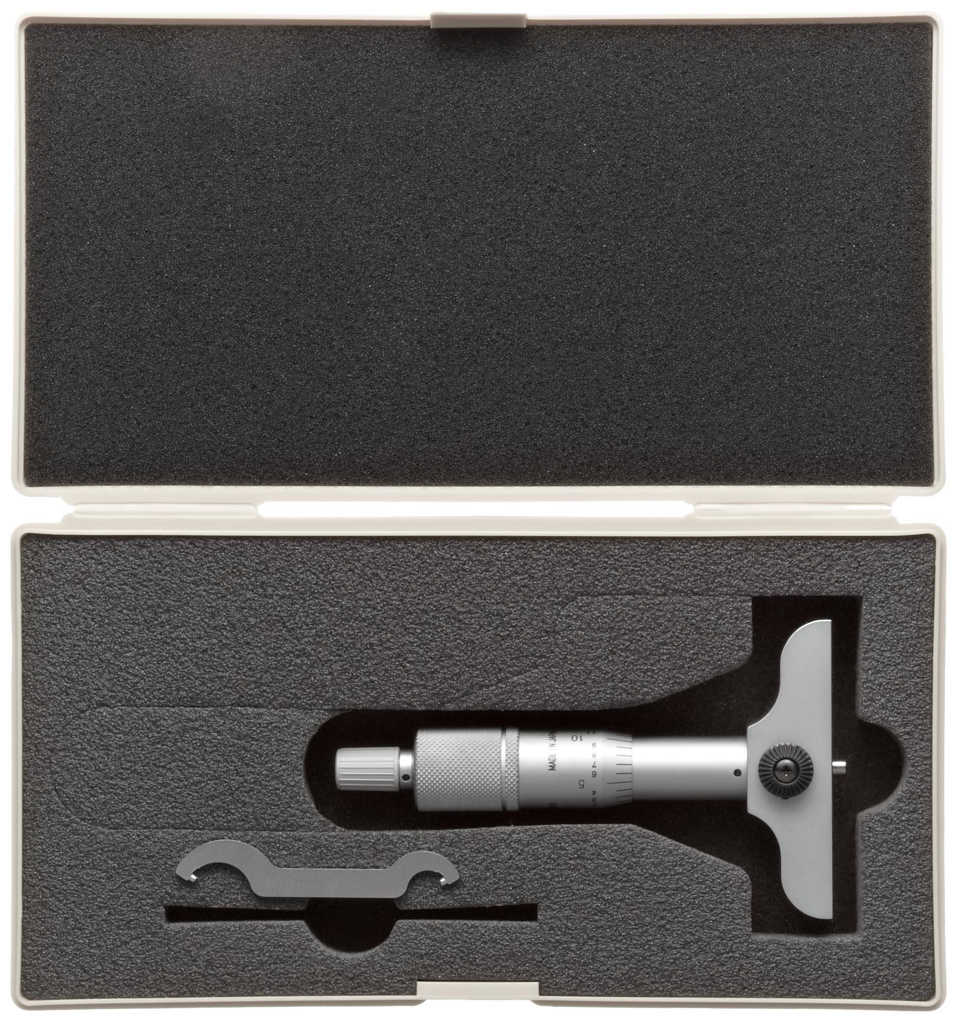 Mitutoyo 128105 Vernier Depth Gauge, Micrometer Type, 01" Range, 0.001" eBay