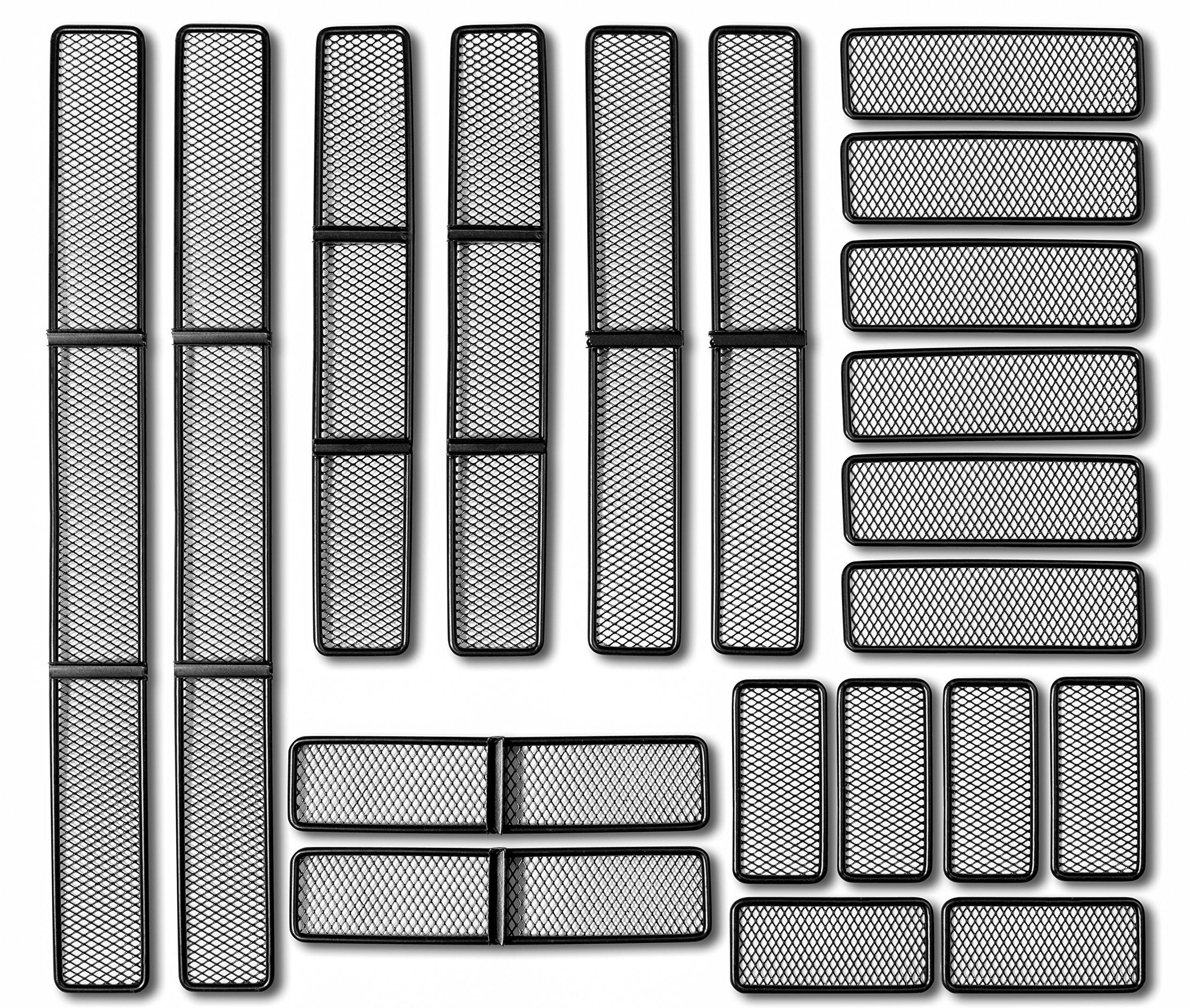 Custom Drawer Organizer Tray 20 Adjustable Metal Mesh Dividers to