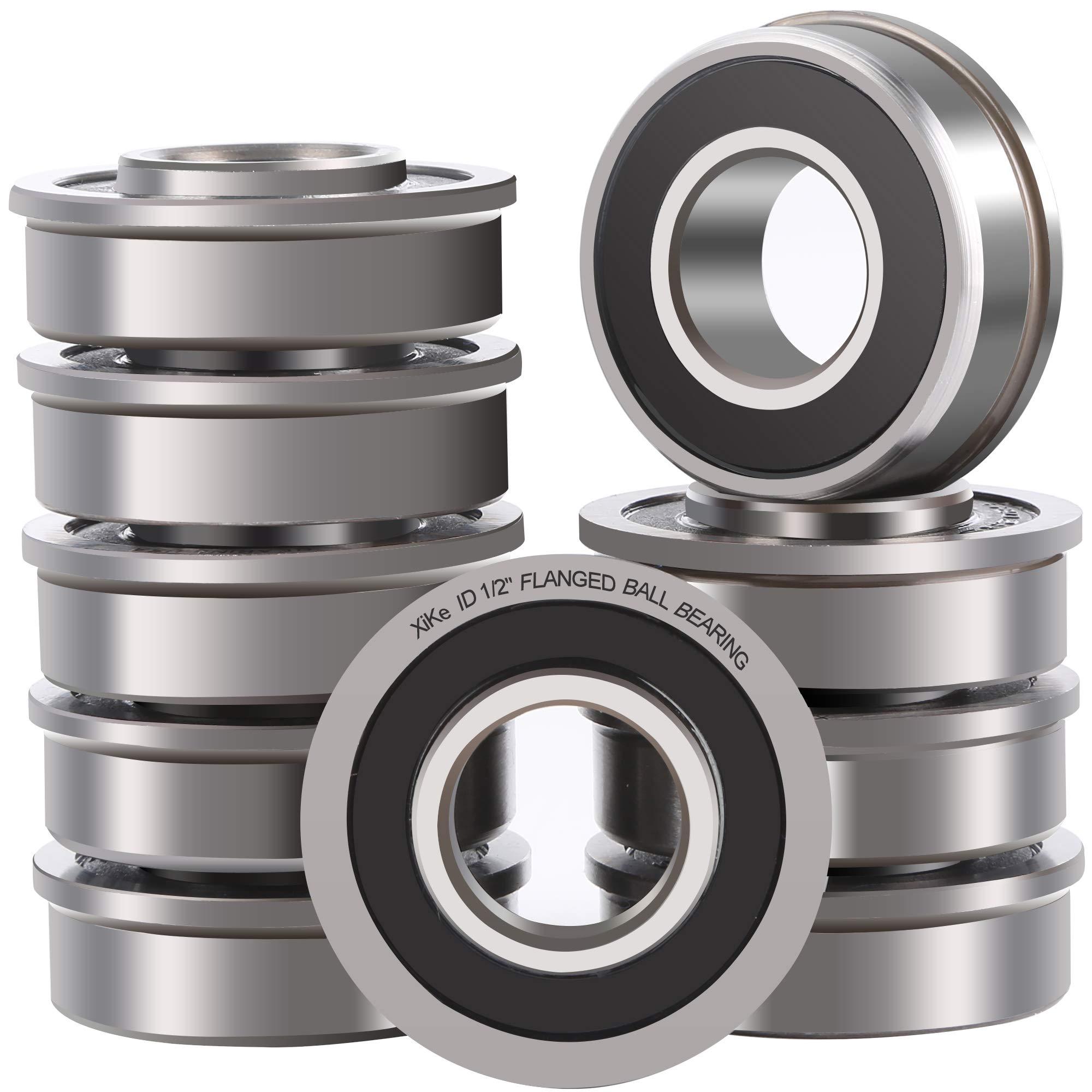 XiKe 10 Pack Flanged Ball Bearings 3//4/" x 1-3//8/" x 1//2/" inch Be Applicable L...