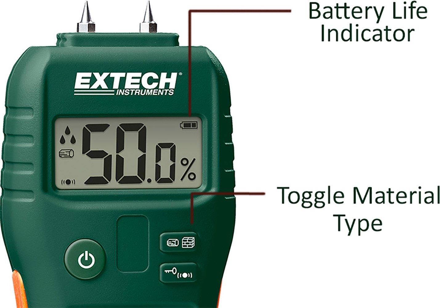 Extech MO50 Compact Pin Moisture Meter eBay