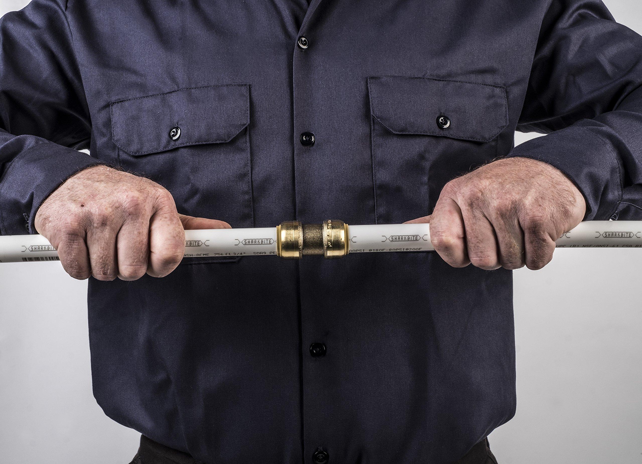 SharkBite U855W100 PEX Pipe 3/8 Inch, Flexible Water Tube, Pot, 100