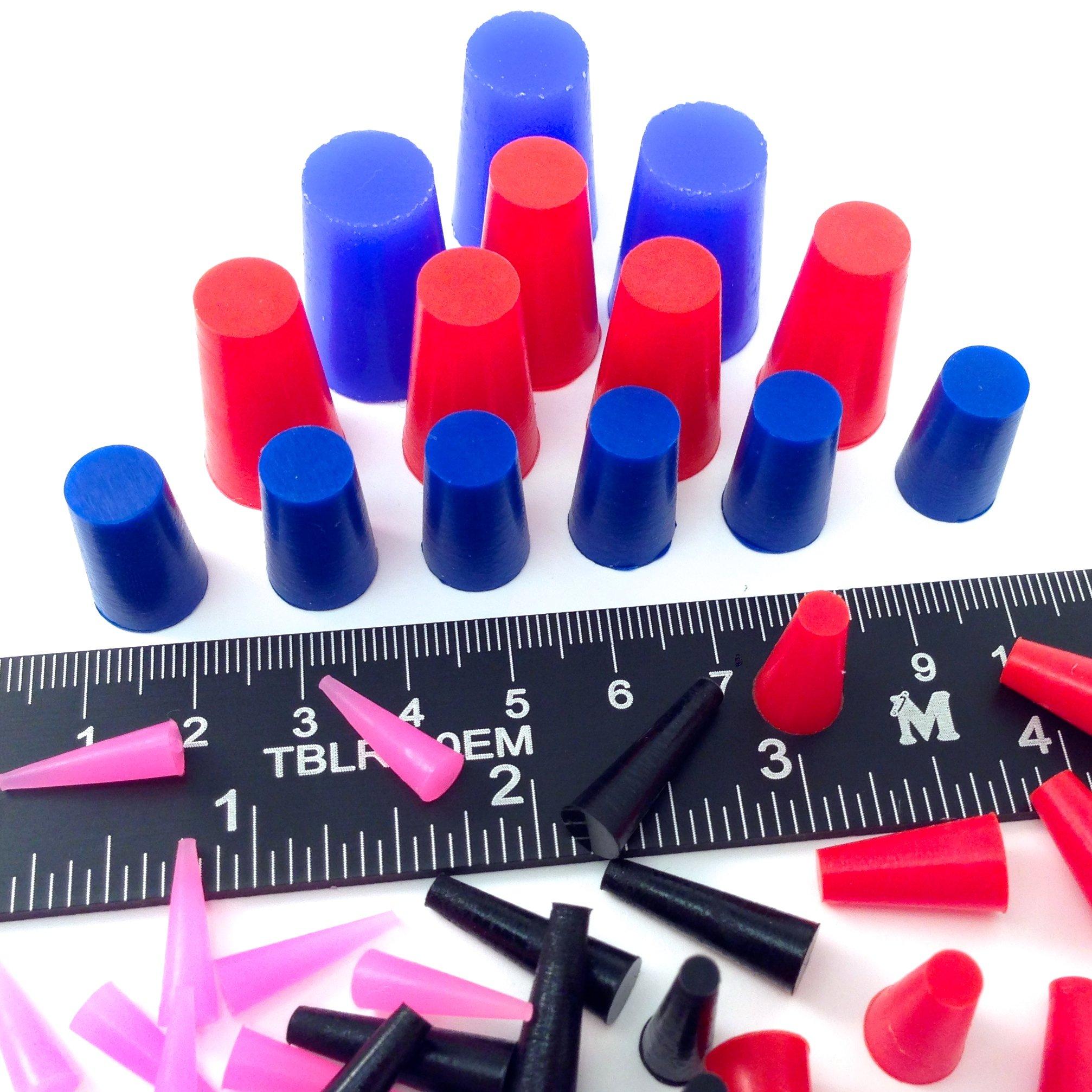 44 Piece High Temp Silicone Rubber Plug Assortment Masking System Kit