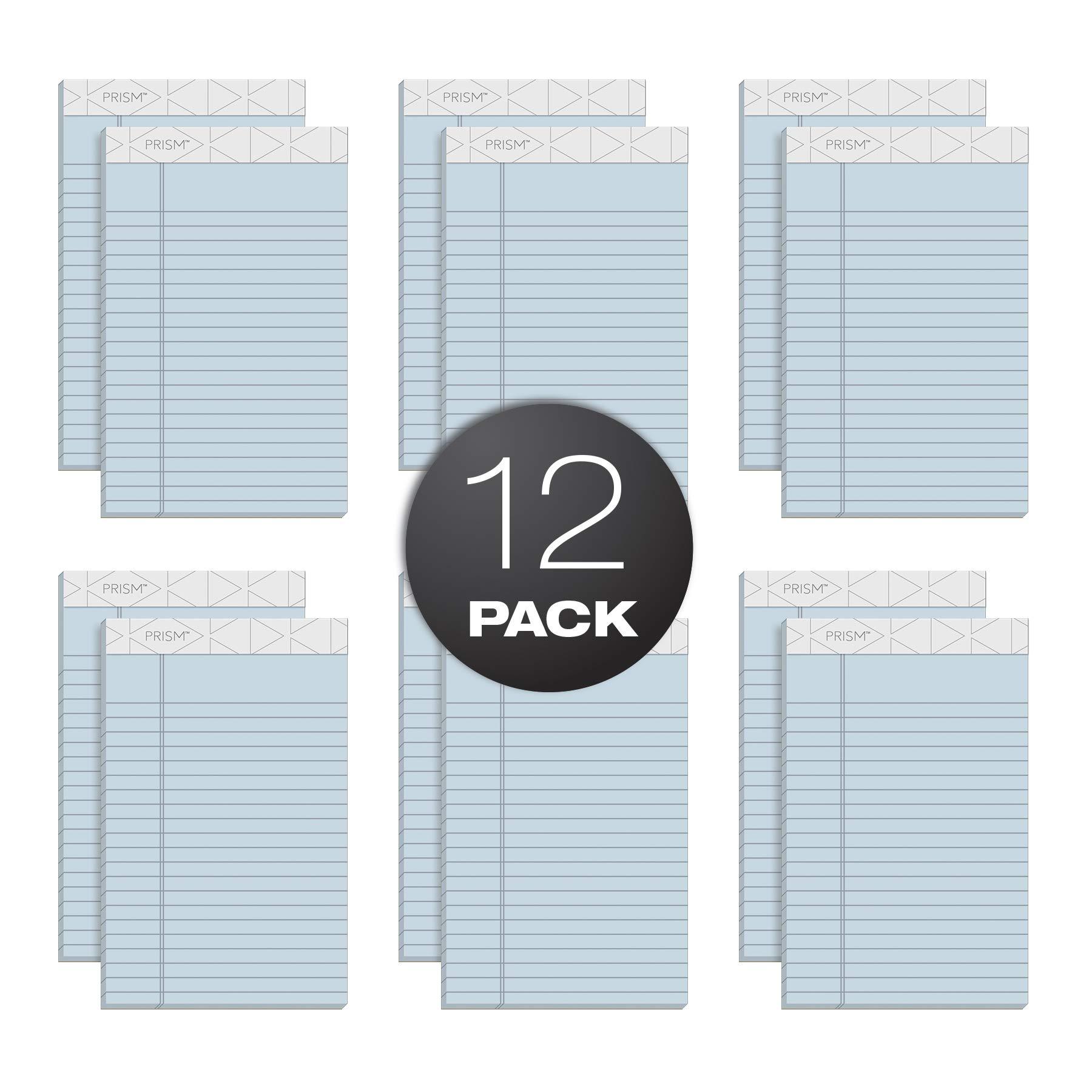 TOPS 63020 Prism Plus Colored Legal Pads 5 x 8 Dozen 50 Sheets Blue