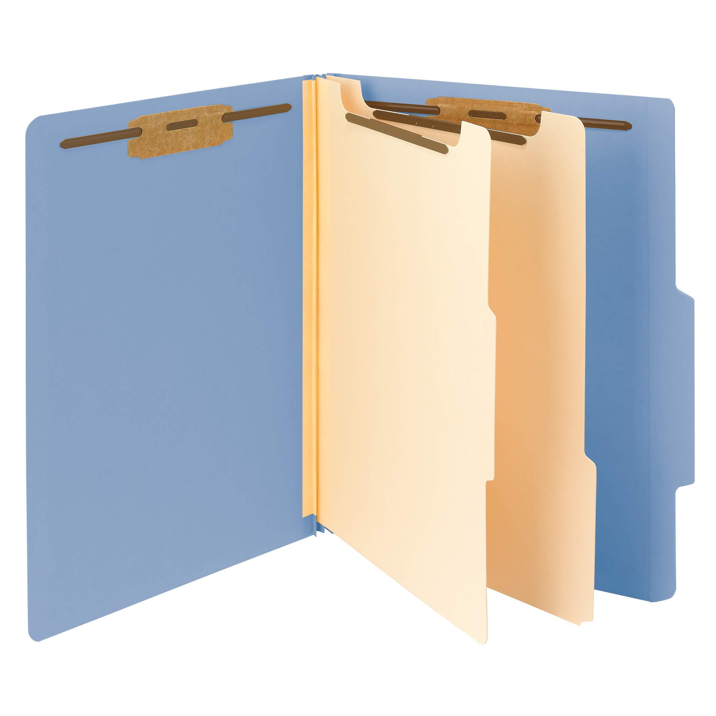 Smead Classification File Folder, 2 Dividers, 2" Expansion, 2/5Cut Tab