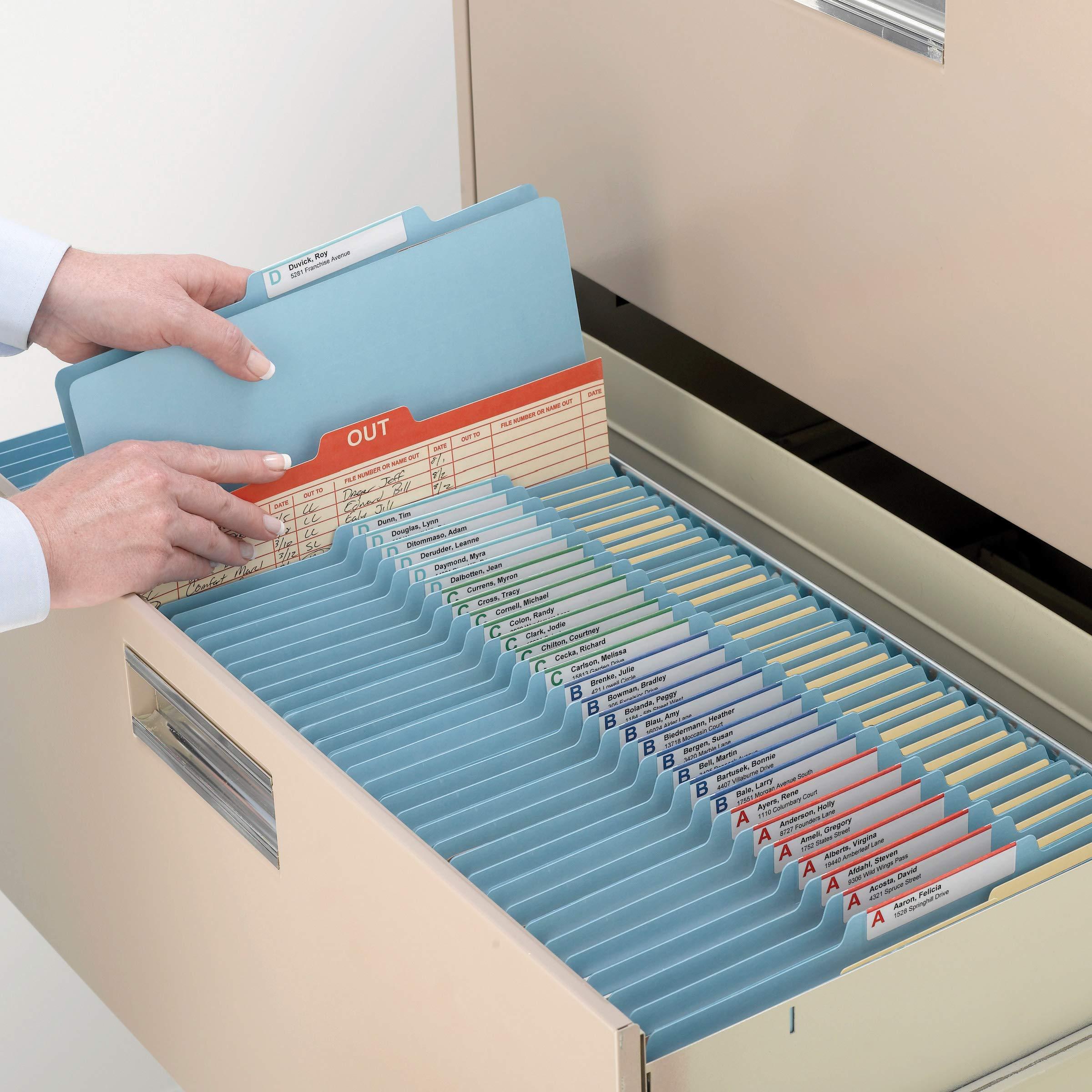 Smead Classification File Folder, 2 Dividers, 2" Expansion, 2/5Cut Tab