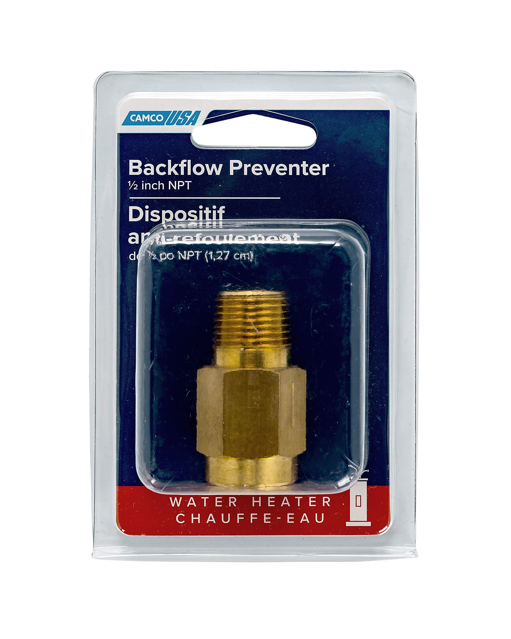 Brass Water Backflow Preventer Check Valve for RV Camper Trailer
