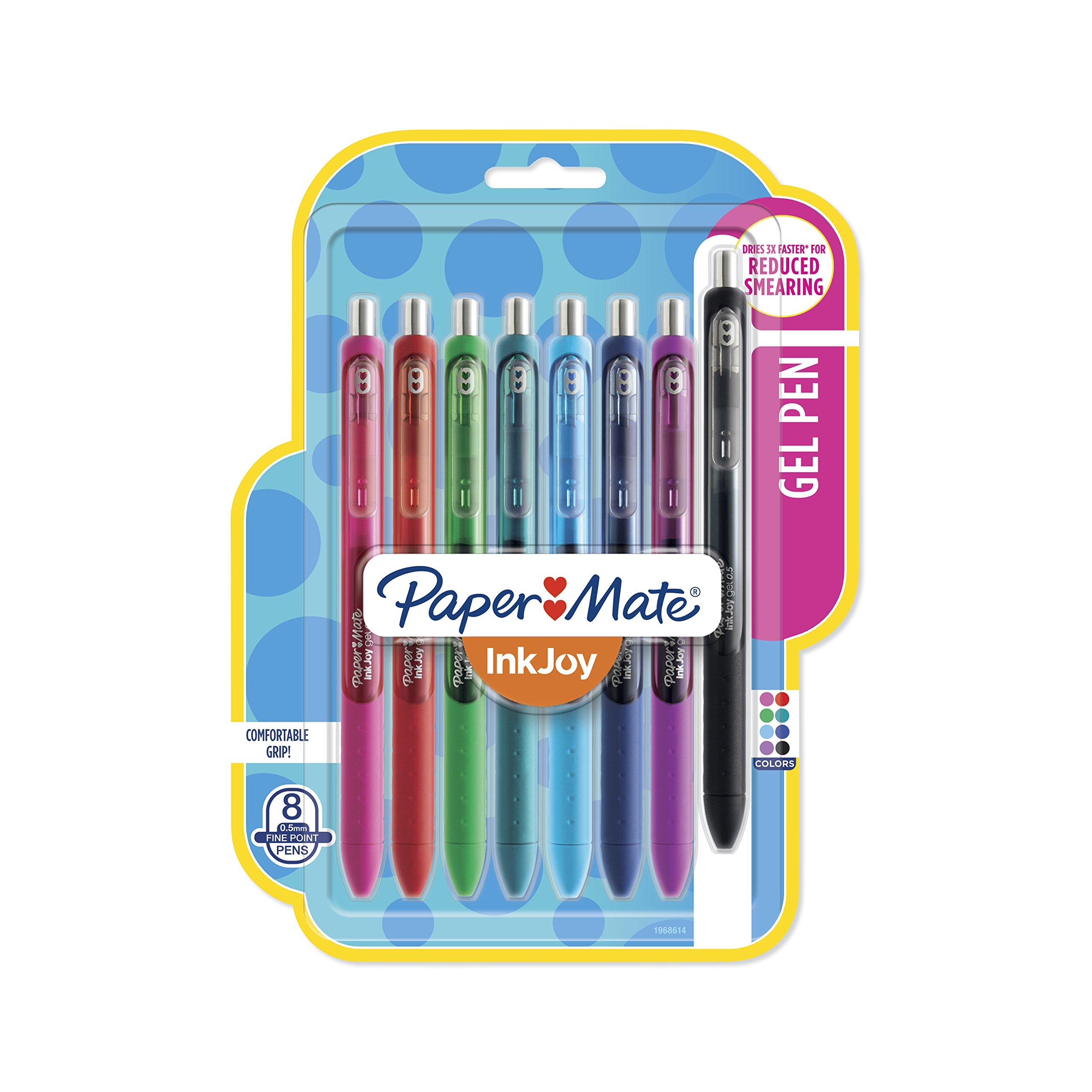 Paper Mate InkJoy Gel Pens, Capped, Medium Point (0.7mm
