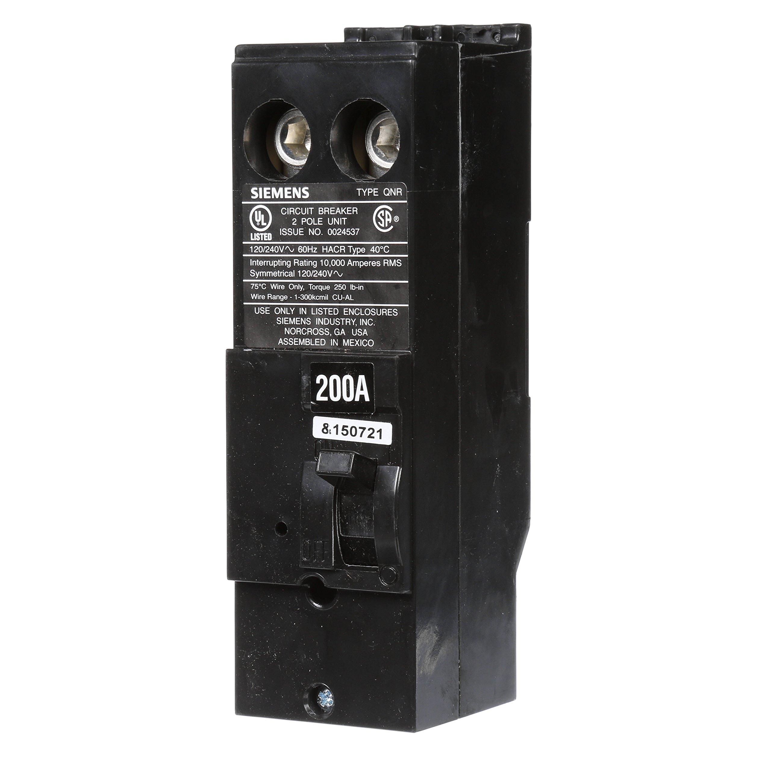 2 POLE 200 AMP 240 VOLT QR2 Circuit Breaker Siemens QR22B200