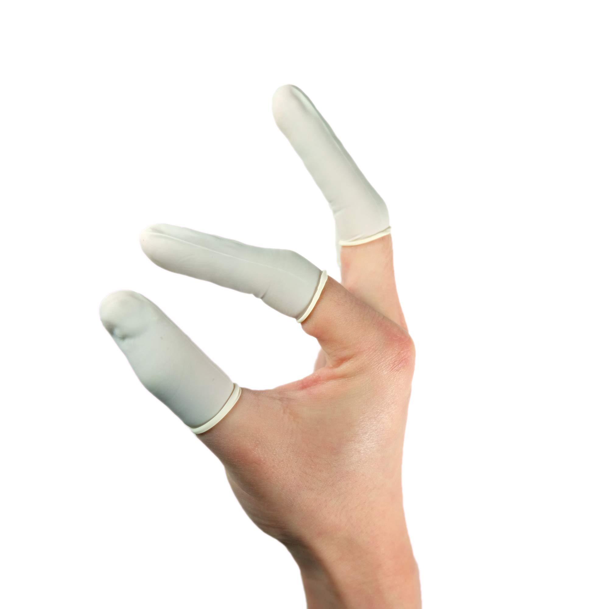 Disposable Latex Finger Cots 200pcs (Large), AntiStatic Rubber Fingertips eBay