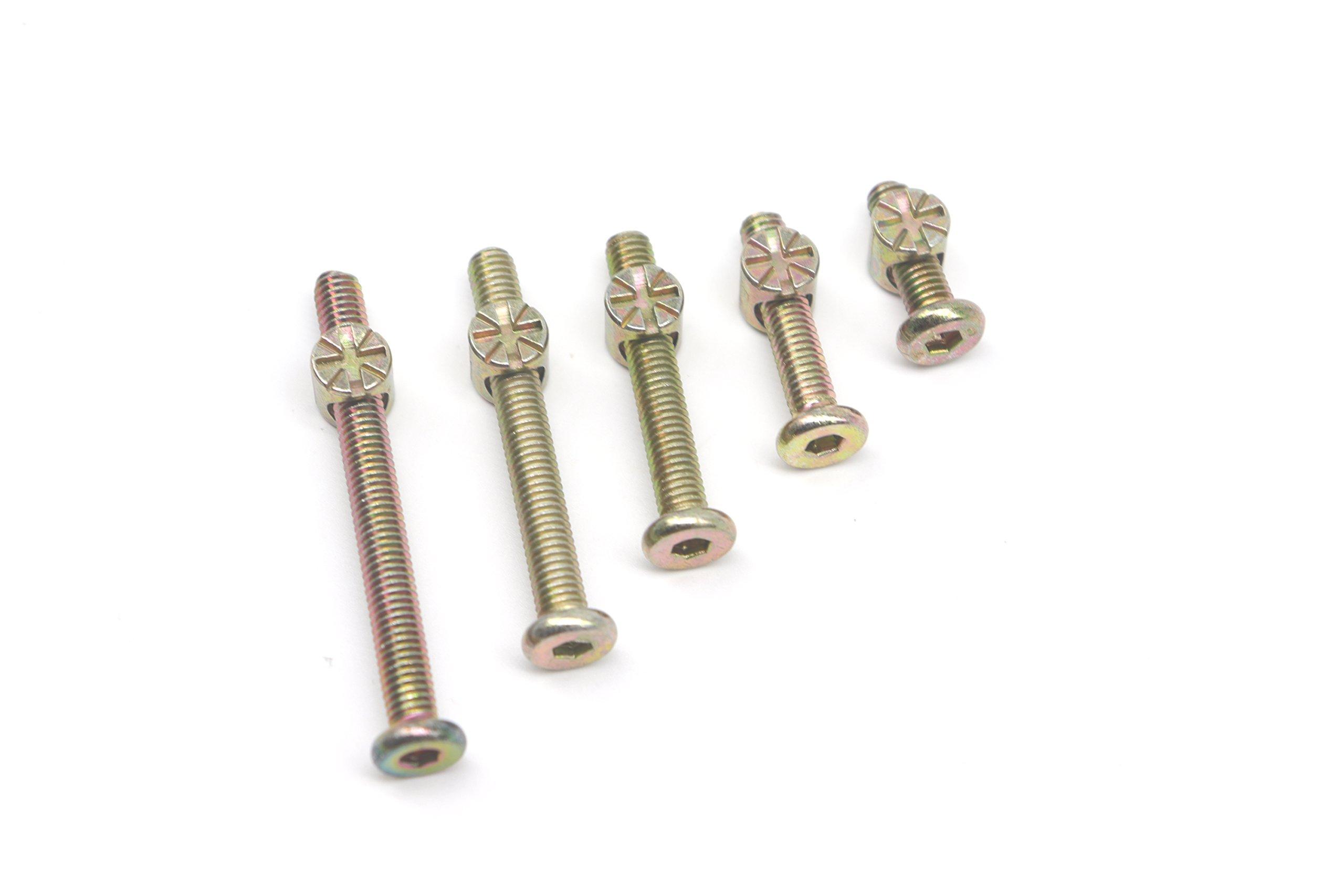 M6 Baby Crib Hardware Replacement Kit, cSeao 50pcs Socket Cap Bolts