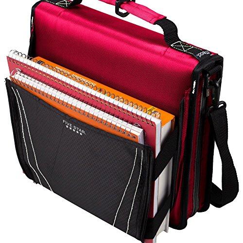Five Star Zipper Binder, 2 Inch 3 Ring Binder, Expanding Pocket
