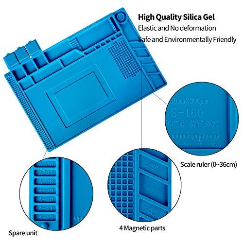 Kaisi S-160 Soldering Mat Insulation Silicone Magnetic Repair Work Mat Station